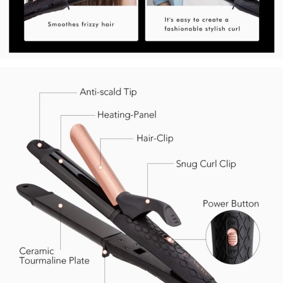 Amovee 2 in 1 travel 1 in curling iron - Picture 9 of 9